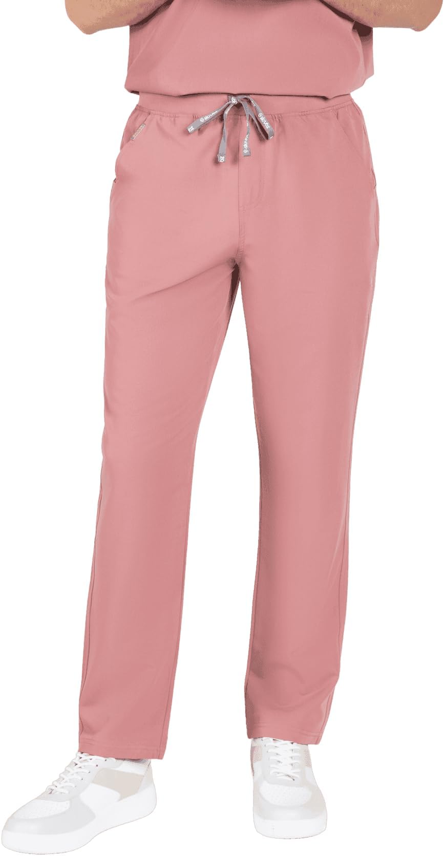 – Kanso Mens Scrubs Pants | Straight Leg | Medical Scrubs | Scrub Trousers with Elasticated Waist | Hospital Uniform Scrubz for Nurses | Stretch Scrub Bottoms