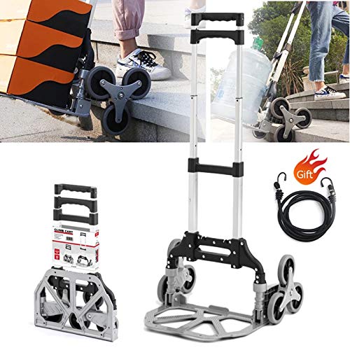 Draagbare Opvouwbare Trapklimmerwagen, in Hoogte Verstelbare Aluminiumlegering Heavy Duty 176 Lbs Capaciteit… - Afbeelding 3