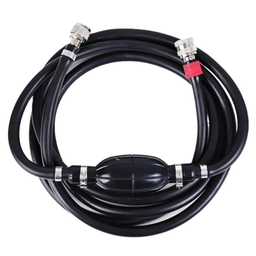 Tubo Carburante 8Mm Con Pompa Manuale Compatibile Con Fuoribordo