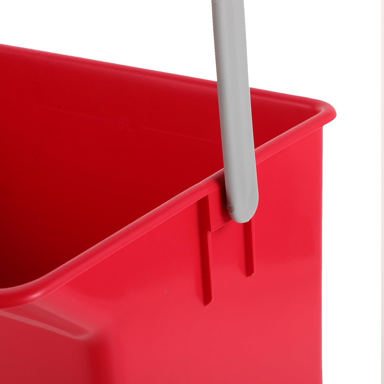 Secchio Capacità Grande in Plastica con Manico Comodo Rettangolare Uso Versatile per Pulizie Domestiche per Casa e Auto