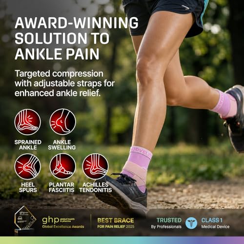 Image of Modvel Foot & Ankle Brace Socks with Adjustable Support Strap - Compression Sleeve for Sprained Ankle, Plantar Fasciitis Relief Tendonitis & Arthritis, Stabilizing Foot & Ankle Support for Women & Men