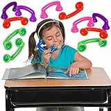 4E's Novelty 16 Read to Self Phone, Whisper Phones for Reading [16 Pack] Auditory Feedback, Hear Myself Sound Phone - Accelerate Reading Fluency, Comprehension & Pronunciation - Speech Therapy Toys