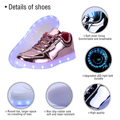 USB Adult Light Up Shoes Rechargeable Flashing Low Top LED Shoes Unisex Sports Dancing Sneakers3