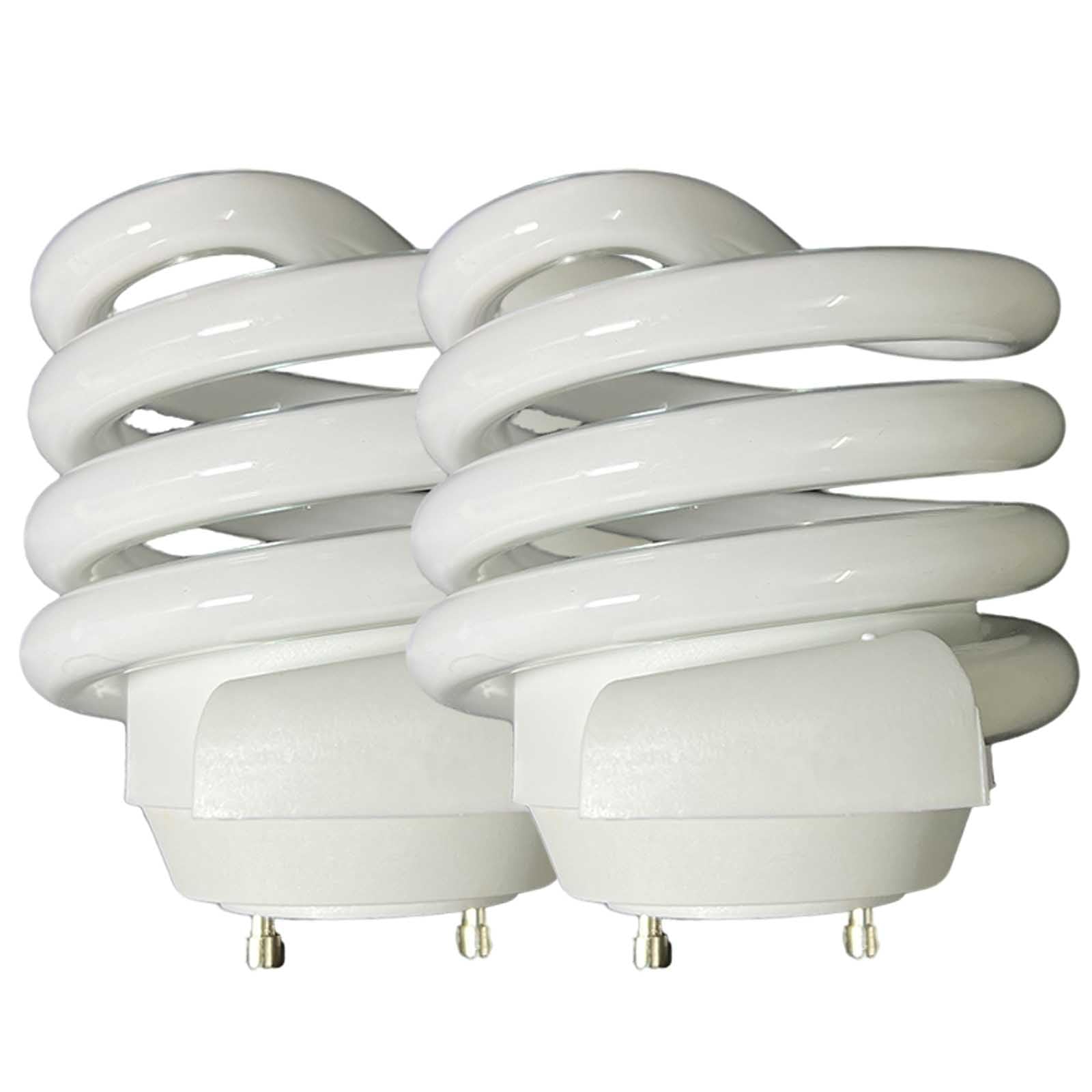 Photo 1 of chehuiyou Compact Flourescent Bulbs CFL Light Bulbs Energy Efficient UL 26W 2700K 1550lm Spiral GU24 Base (2)