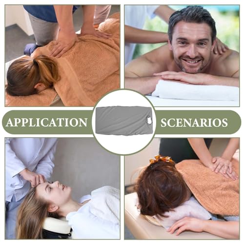 Sábana de masaje de algodón tejido premium con zona facial abierta para centros de estética 6