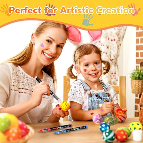 Image of Acrylic Paint Markers Brush Tip 120 Colors Acrylic Paint Pens Automatic Ink Control Acrylic Markers for Wood, Stone, Glass, DIY & Art Supplies