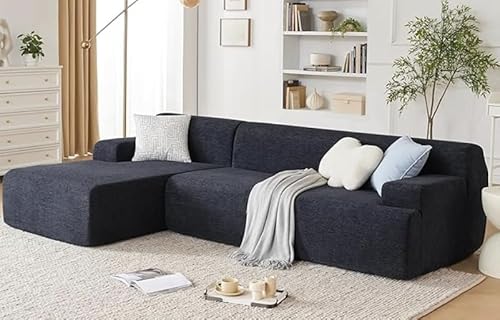 Modular Sectional Sofa with Chaise, L-Shaped Cloud Couch for Living