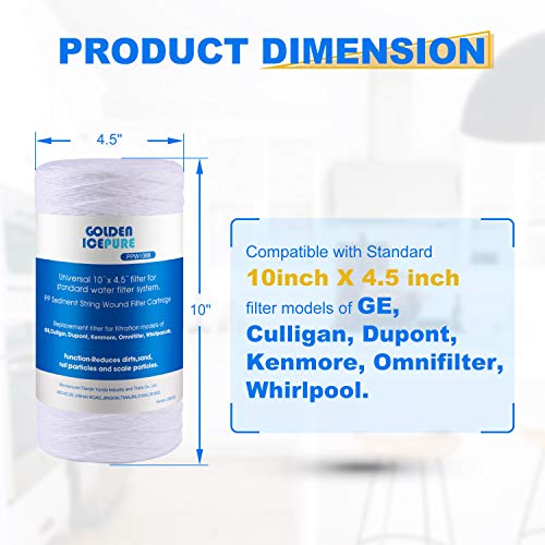 Filtre eau sédiments Pentek WP-BB compatible Icepure ICP-PPW10BB-2 Big Blue 10x4.5 - 4