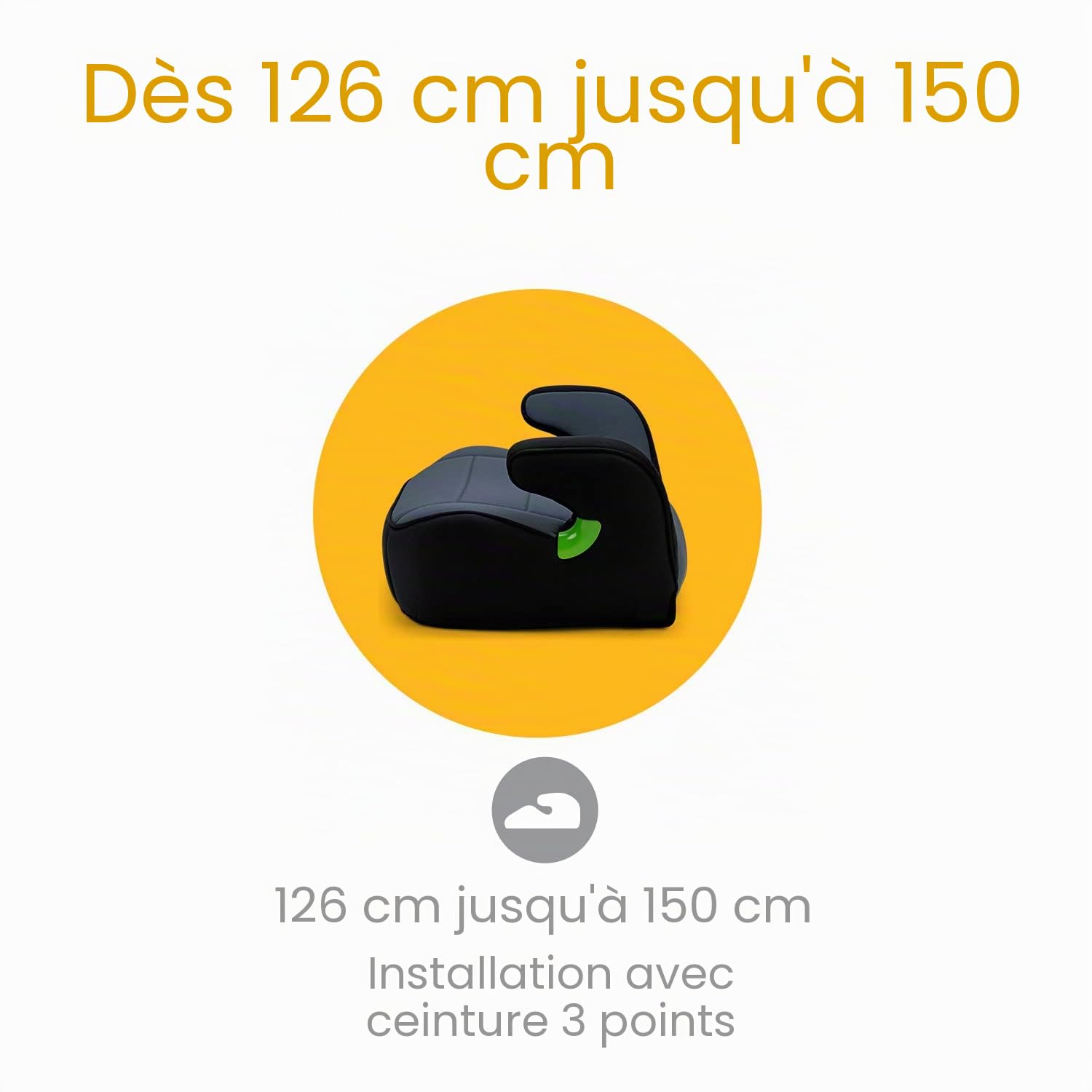 Osann Junior Gurtfix i-Size Sitzerhöhung ohne Isofix Auto Kinder (126-150cm)**