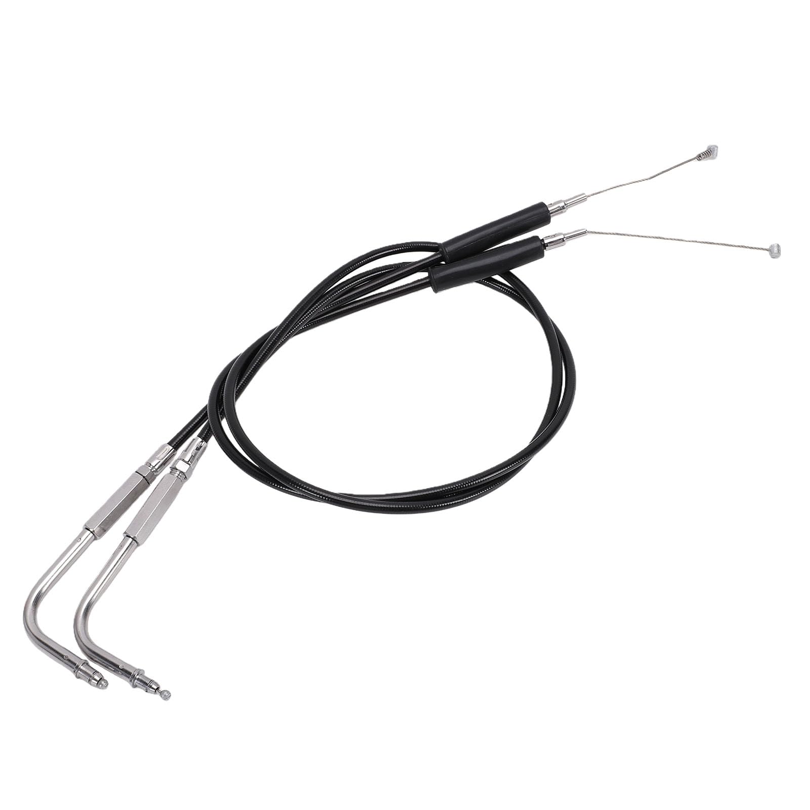 Greensen Juego de Cables de Acelerador de Motocicleta, Paquete de 2 Cables de Acelerador de Acero Inoxidable, Control Extendido de 35,43 Pulgadas, Funcionamiento Suave, Fácil Reemplazo para XL883