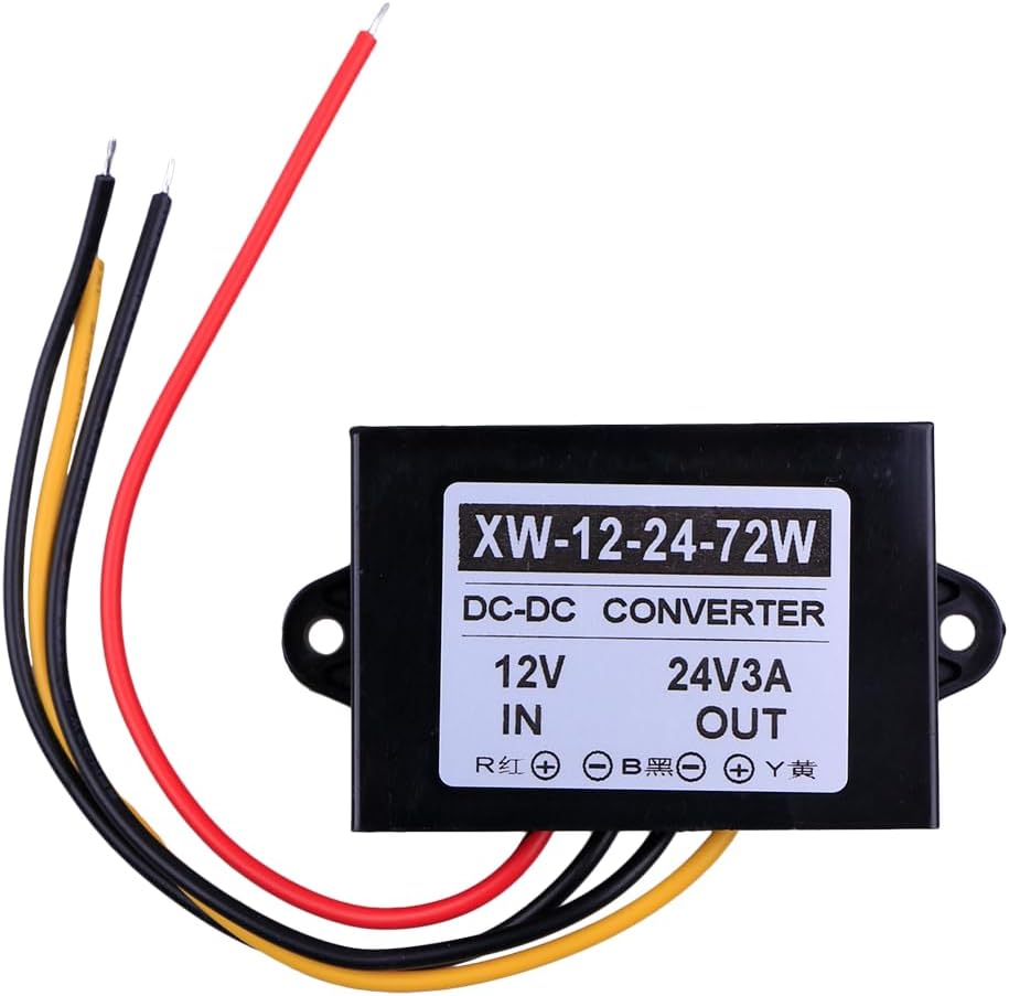 DC-DC 12V to 24V 3A 72W Vehicle Step-up Regulator Car Power Inverter Converter