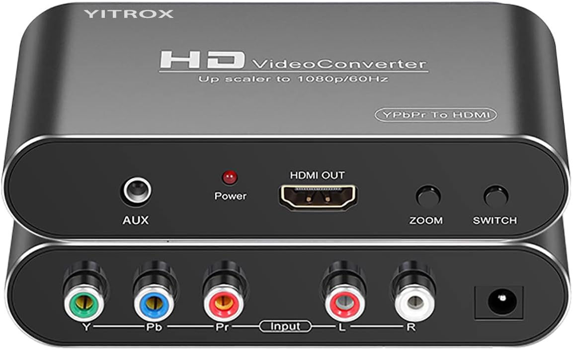 Component to HDMI Converter Upscaler, YPbPr to HDMI Converter Upscaler