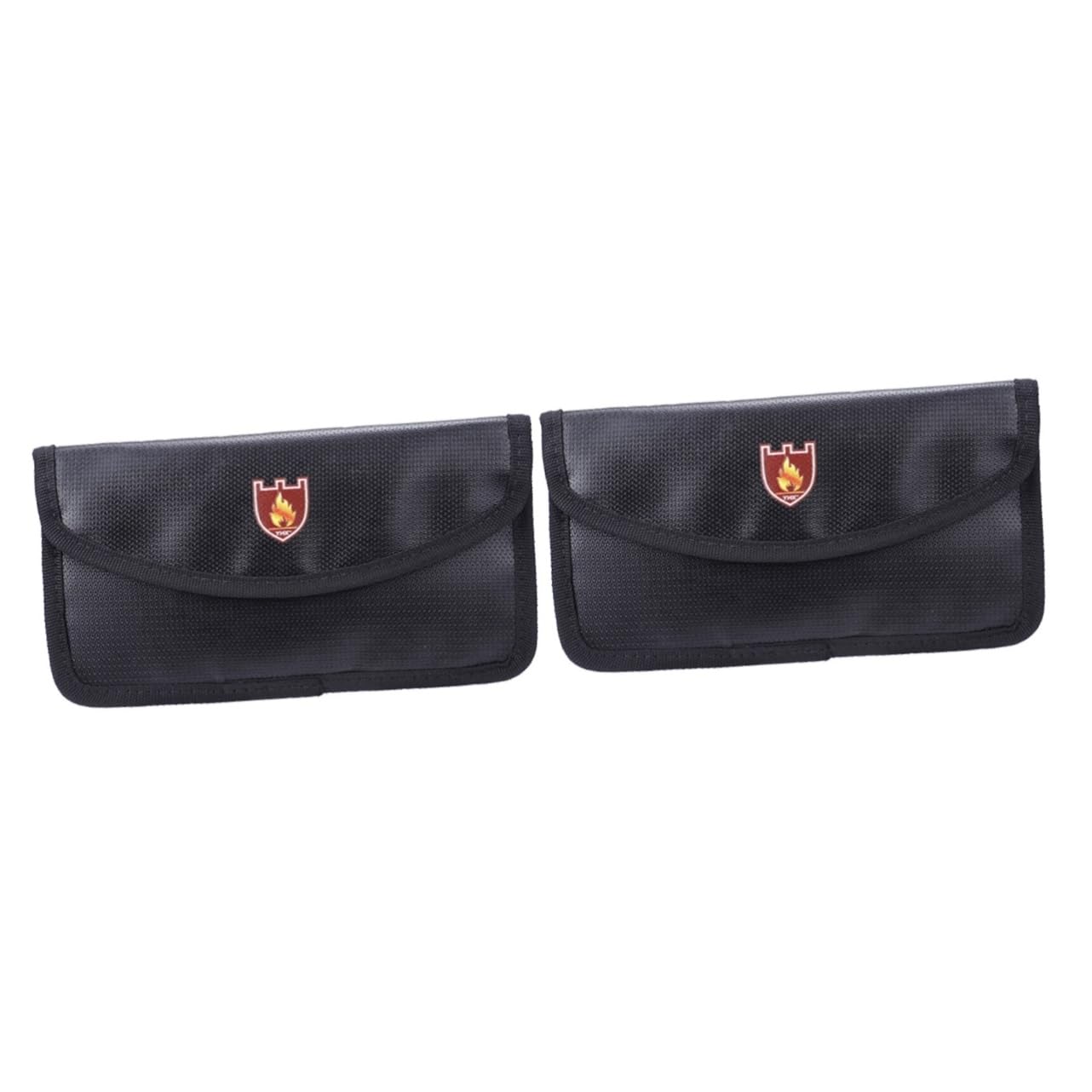 EXCEART 2 Pezzi Borsa Per Documenti Ignifuga Borsa Per Documenti Domestica Borsa Per Soldi Ignifuga Per Contanti Cartella Di File Organizzatore Borsa Ignifuga Per Documenti Viaggio Sicuro