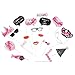 Produktbild Pixnor 21Pcs Photo Booth Requisiten auf Stick 21. Geburtstag Party Brille Photo Booth Requisiten Lippen Krone Tie DIY-Kits