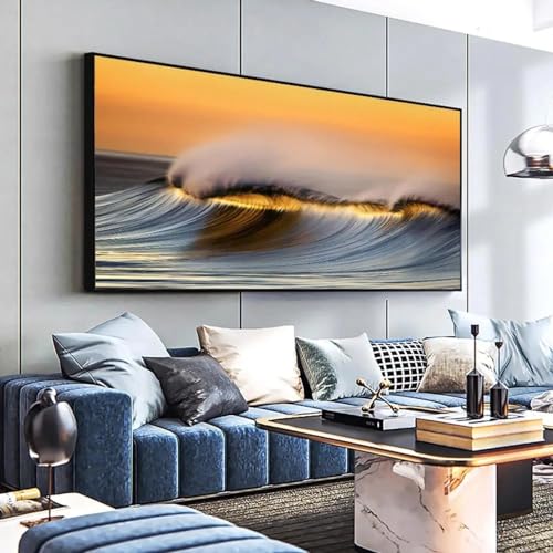Affiche imprimée paysage plage naturelle grand tableau déco salon 60x120