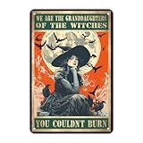 Photo Gallery kiokio vintage we are the granddaughters of the witches you couldn t burn, targa in metallo per casa, cucina, decorazione da parete, rustica, per bagno, ristorante, bar, pub, uomo, grotta, 30,5 x 20,3 Photo Gallery kiokio vintage we are the granddaughters of the witches you couldn t burn, targa in metallo per casa, cucina, decorazione da parete, rustica, per bagno, ristorante, bar, pub, uomo, grotta, 30,5 x 20,3