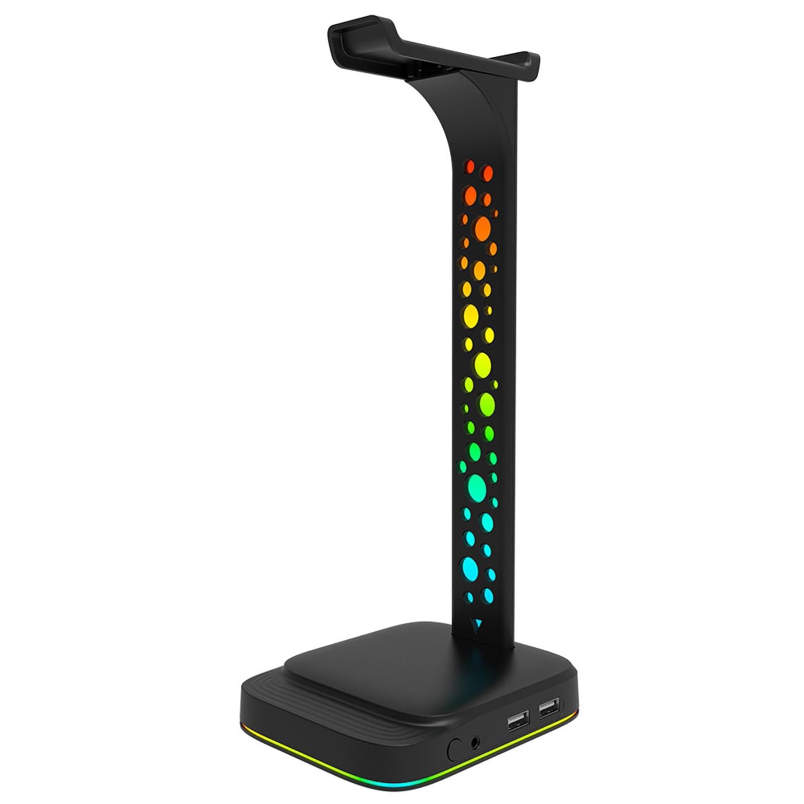 TRENDIVIBE Headset Holder RGB USB Desktop PC Game Accessories 3.5mm Charging Ports-image-47