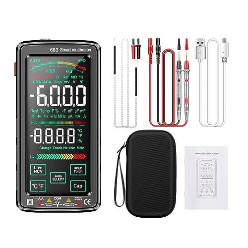 �X�}�[�g�f�W�^���}���`���[�^�[�d���Ód�e�ʌv�I�[���_�C�I�[�h�e�X�^�[6000�J�E���gAC/DC����c�[��(683 Black)