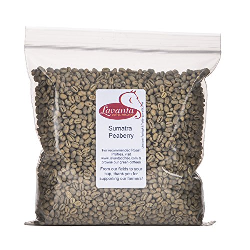 Lavanta Coffee Roasters Sumatra Peaberry, Green, 2lb miniatura 1