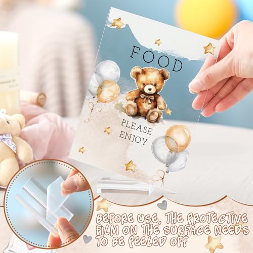 Image of Vercraft 6 Pcs We Can Bearly Wait Baby Shower Table Decorations