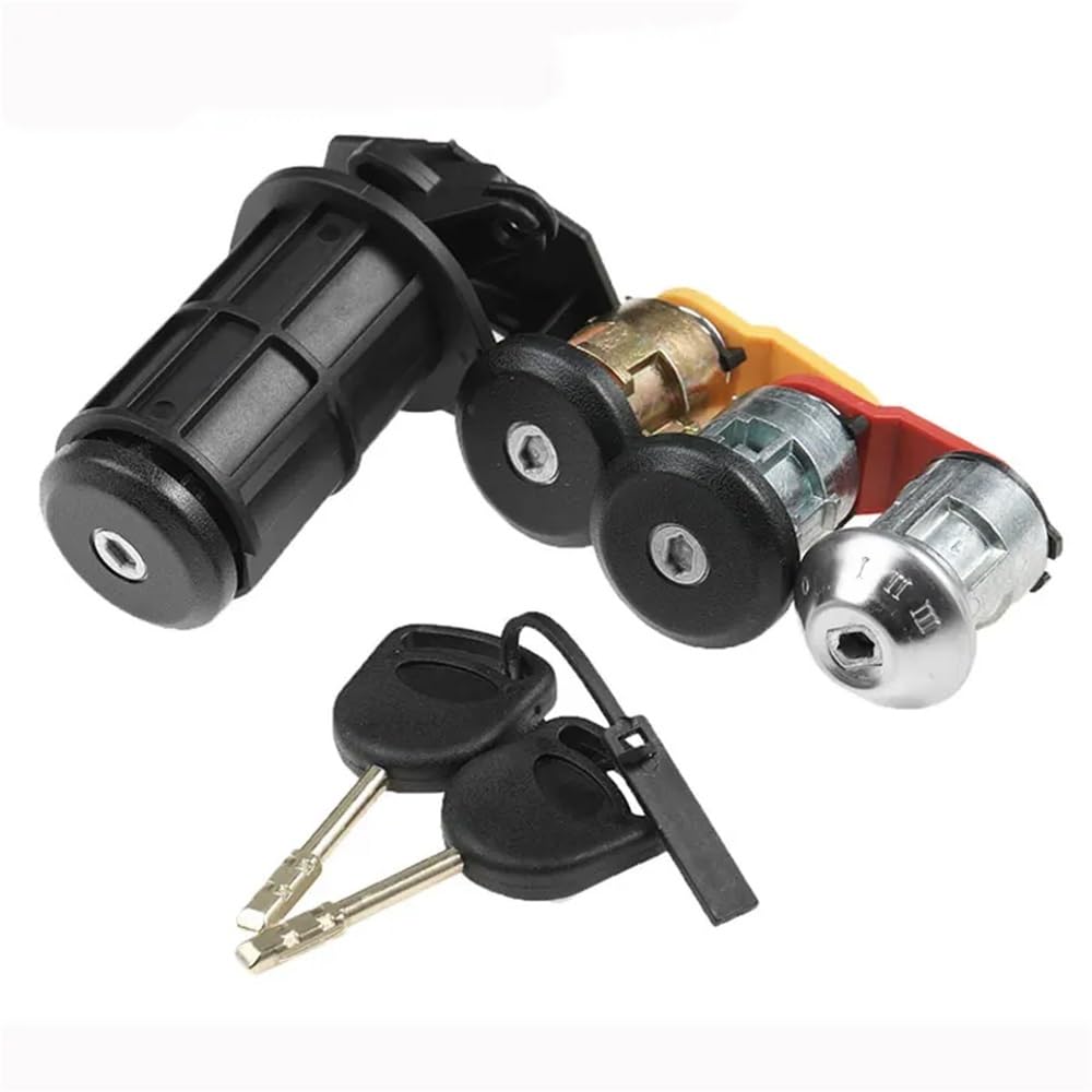 Hzsmyxgs One Color Car Door Lock 7177664516 Compatible With Ka For Escort For Fiesta Door Lock Core Car Door Lock Full Set With 2 Keys(5Pcs)
