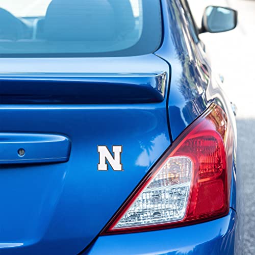 Image of Desert Cactus University of Nebraska Metal 3D Auto Car Emblem Sticker Chrome Huskers GBR NU Huskers Premium Truck Vehicle Emblems