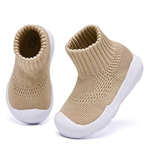 MORENDL Baby Walking Sock Shoes 2 Tiny Feet Infant Slippers Toddler Girl Boy Non-Slip Soft Sole Slip On House Shoes