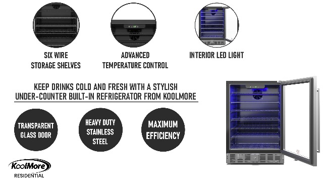 5 cu. ft. Glass Door Beverage Cooler