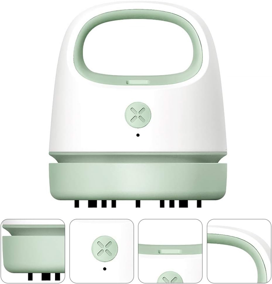 Uonlytech USB Tabletop Vacuum Cleaner Portable Handheld Dust Collector for Desk Home Use Ergonomic Design Low Noise Efficient Dust Absorption for Pet Hair Debris