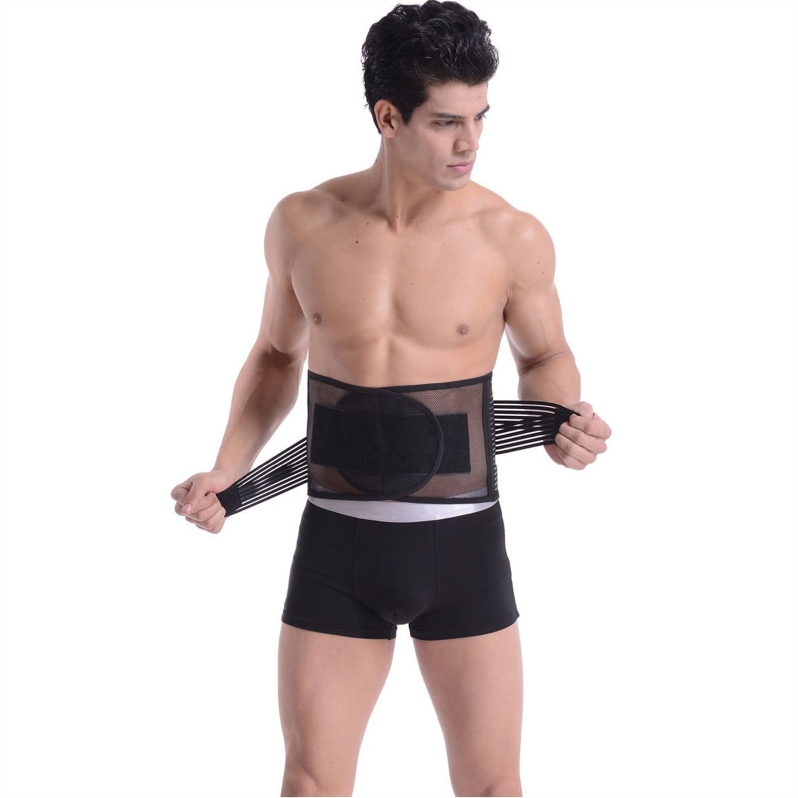 Soporte para la Espalda la Parte Inferior de la Espalda Proporciona Alivio cinturón de Soporte Lumbar Transpirable para Hombres y Mujeres Mantiene la Postura con Correas Dobles Ajustables