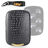 LKV 10.63″ Motorcycle Pessenger Seat, Rear Leather Pillion Pad with 8 Suction Cup Motorcycle Pillion Seat Cushion for Harley Dyna Sportster Chopper