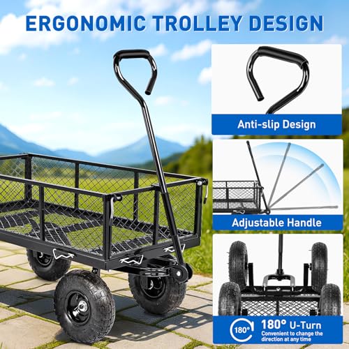 Heavy Duty Electric Wheelbarrow Cart