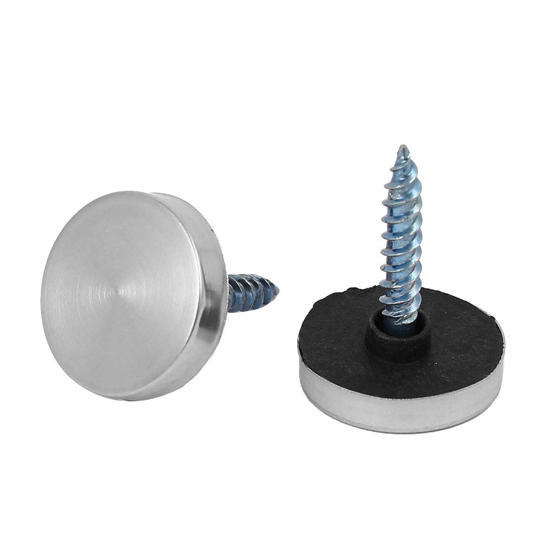 Aexit Bathroom Door Quality Parts Table Round Stainless Steel Mirror Screw Cap Nail 18mm Dia 400pcs Model:44as214qo687