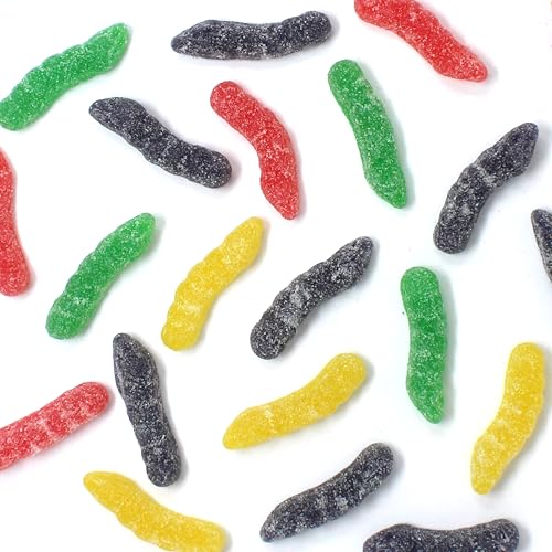 Sour Jelly Worms 7.19 oz. 4 sabores surtidos miniatura 3