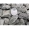Saunasteine Diabas (vorgewaschen) 50-80 mm + Saunakko Saunatasse als SET (5kg)