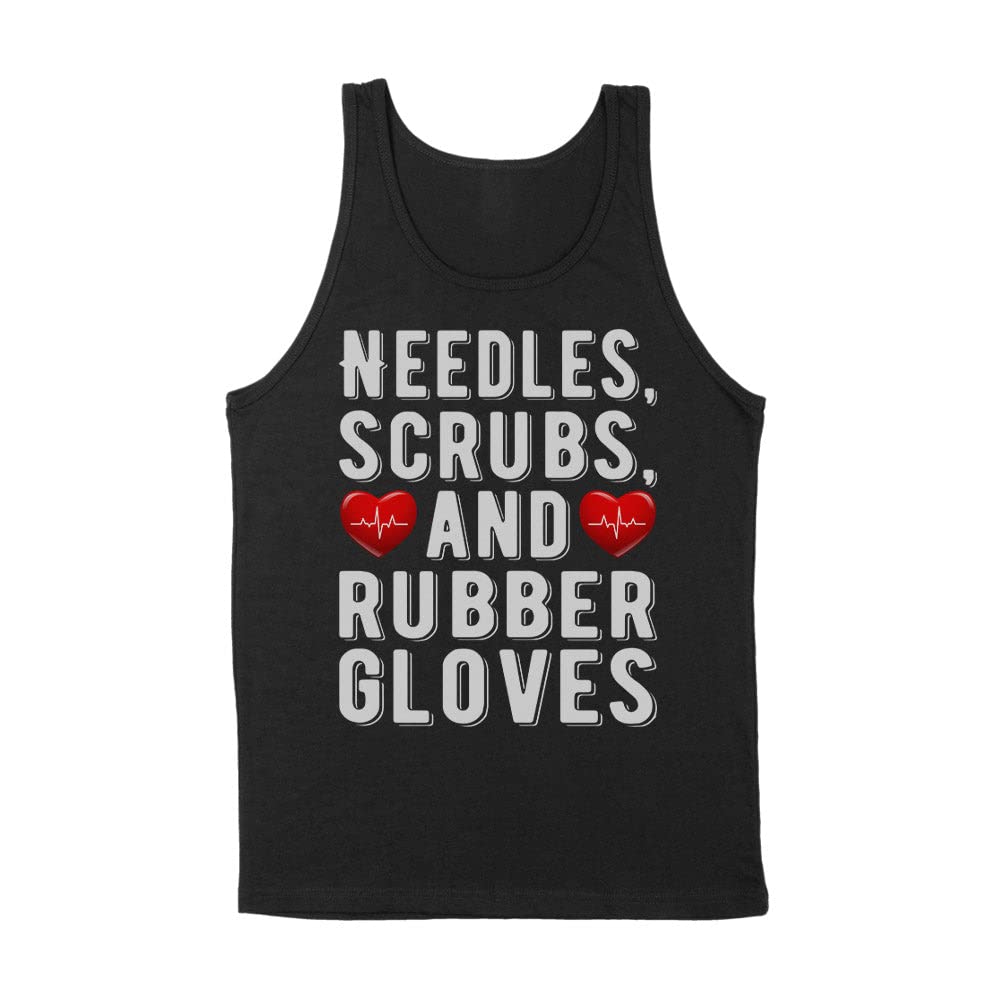 Needles Scrubs and Gloves Tank Top Unisex 2X-Large Black