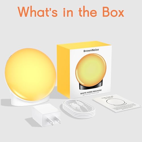 Miniatura 6 de Máquina de sonido de ruido marrón con 30 sonidos relajantes, máquina de sueño de 12 colores, luz nocturna, máquina de ruido blanco, 36 niveles de