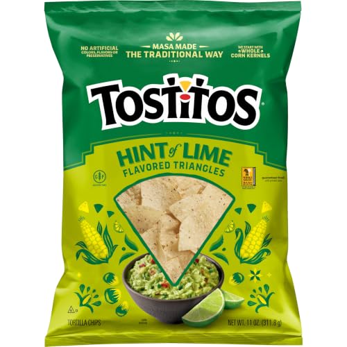 Tostitos Tortilla Chips Hint Of Lime Bag, 11 Oz