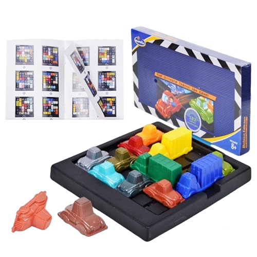 Juego de Lógica Rompecabezas, 182 Retos Juego de Atasco para Niños a Partir de 8 Años y Adultos, Juego de Mesa con Niveles de Dificultad