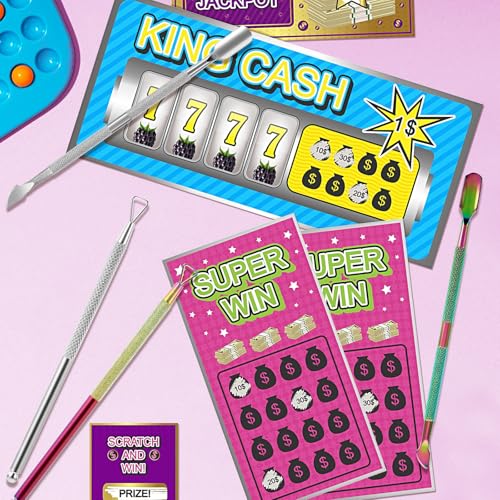 Image of oruola 4pcs Lotto Scratcher Tool, Stainless Steel Lottery Scratcher Tool for Lottery Ticket, Multi-Use Lottery Ticket Scratcher Tool for Tickets Stickers Labels Films, 2 Style