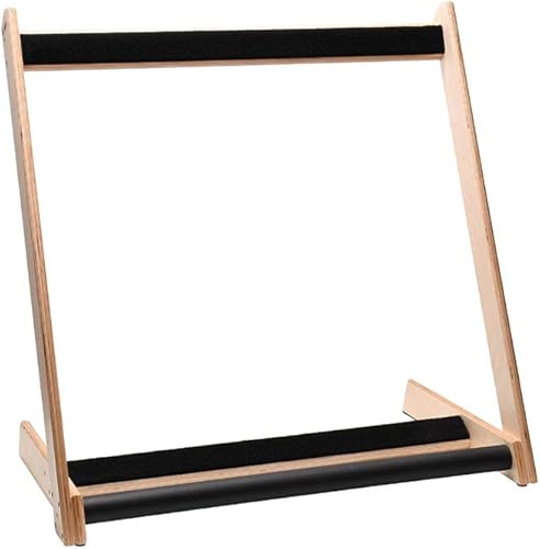 Miniatura 2 de Ruach GR-2 - Soporte y soporte personalizable para guitarras y estuches (5 vías), color abedul