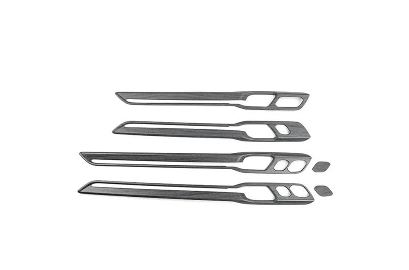 LHD RHD for Kia EV9 2023 2024 2025 Car Tuning Carbon Fiber Inner Door Panel Cover Trim Interior Decal Trim(LHD for Wood)