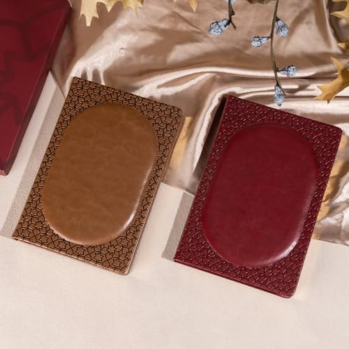 CAGIE Luxury Leather Journal for Women & Men, Brown A5 Hardcover Lined Notebook with Gold Edges, 100 GSM 256 Pages Vintage Writing Diary — view 5