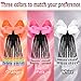 Kids Ponytail Extension Girls Braids Hair Extensions With Beads Hair Extension Braid Synthetic Hairpieces With Bows Wigs Beaded Braided Clip For Girls Toddler Children Gift(Pink, 9inch)