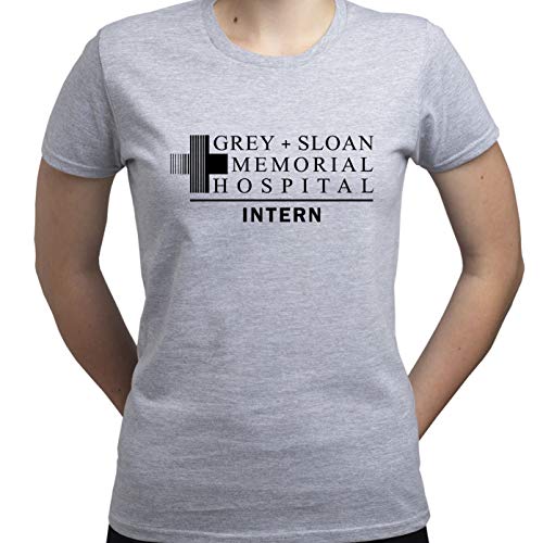 Photo de EUGINE DREAM Grey Sloan Memorial Hospital Intern Grey's Anatomy T-Shirt Femme Gris M
