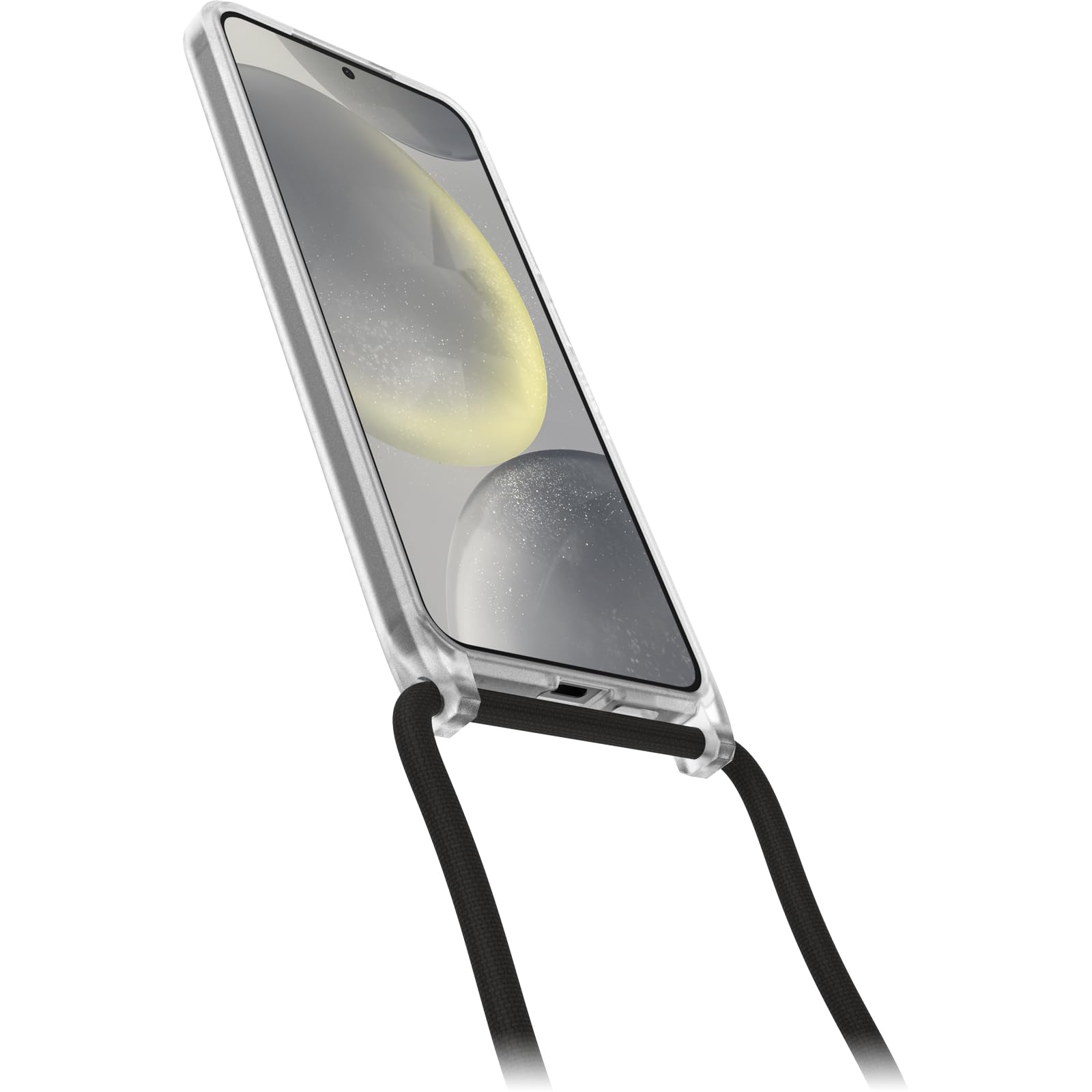 OtterBox Cover React Necklace per Samsung Galaxy S24+, Custodia sottile, Resistente a shock con cordino a collana, Adattabile e intercambiabile, Testata a norme MIL STD 810G, Stardust