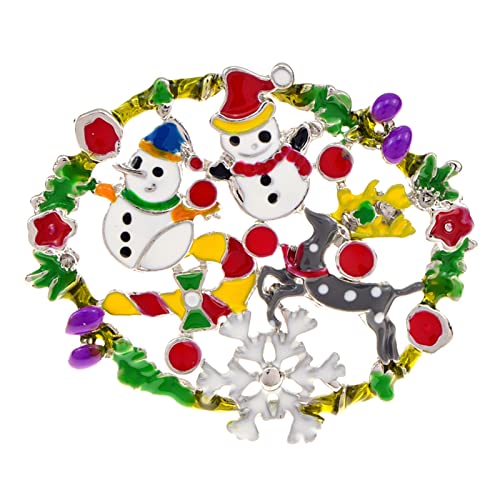 Broche écharpe anti-glisse bonhomme de neige pour fixer vos foulards
