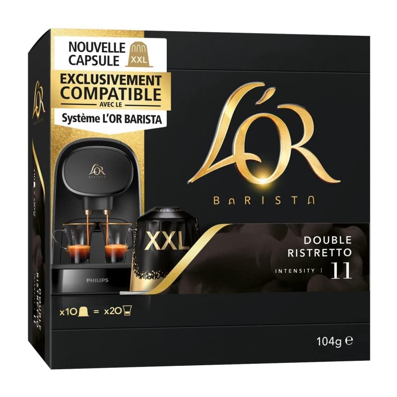 L'OR Barista Double Ristretto Caps X10 104G – Lote de 3 unidades – Se vende por lotes