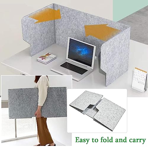 Cloison de bureau pliable pour s'isoler des distractions sur table - 7