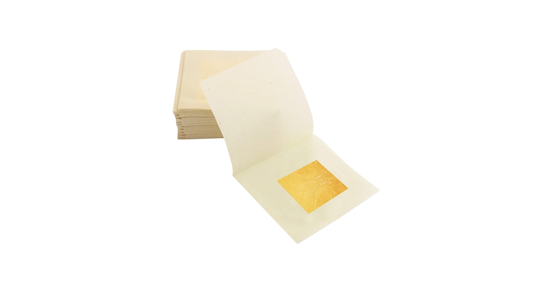 100Pcs Sheets Gold Leaf Foil Paper 14x14cm For Gilding Craft Decor